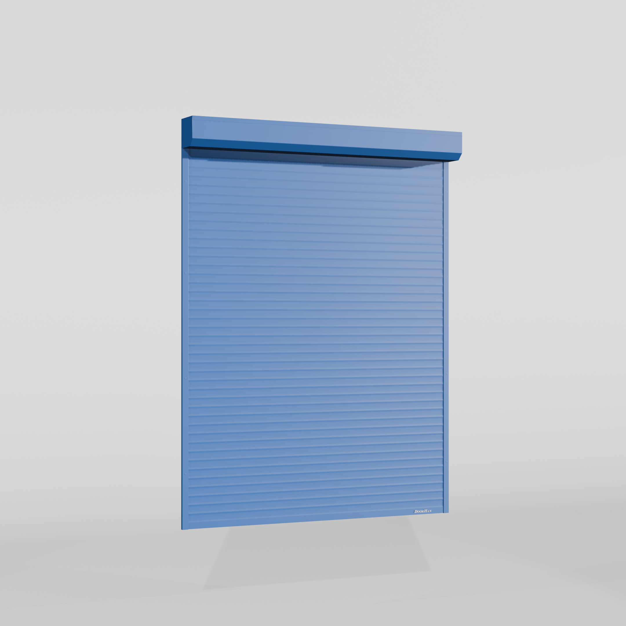 Рольставни DoorHan 2700х1600 цвета RAL 5005 (синий) невзломостойкие с автоматикой