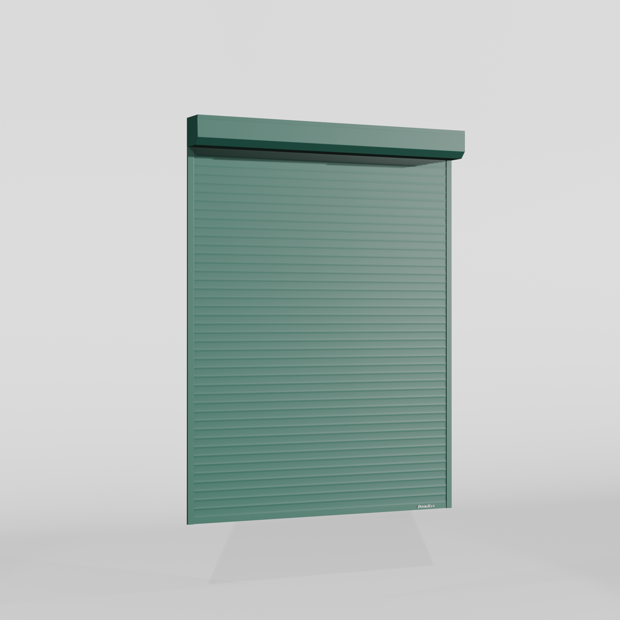 Рольставни DoorHan 2700х1300 цвета RAL 6005 (зелёный) невзломостойкие с автоматикой