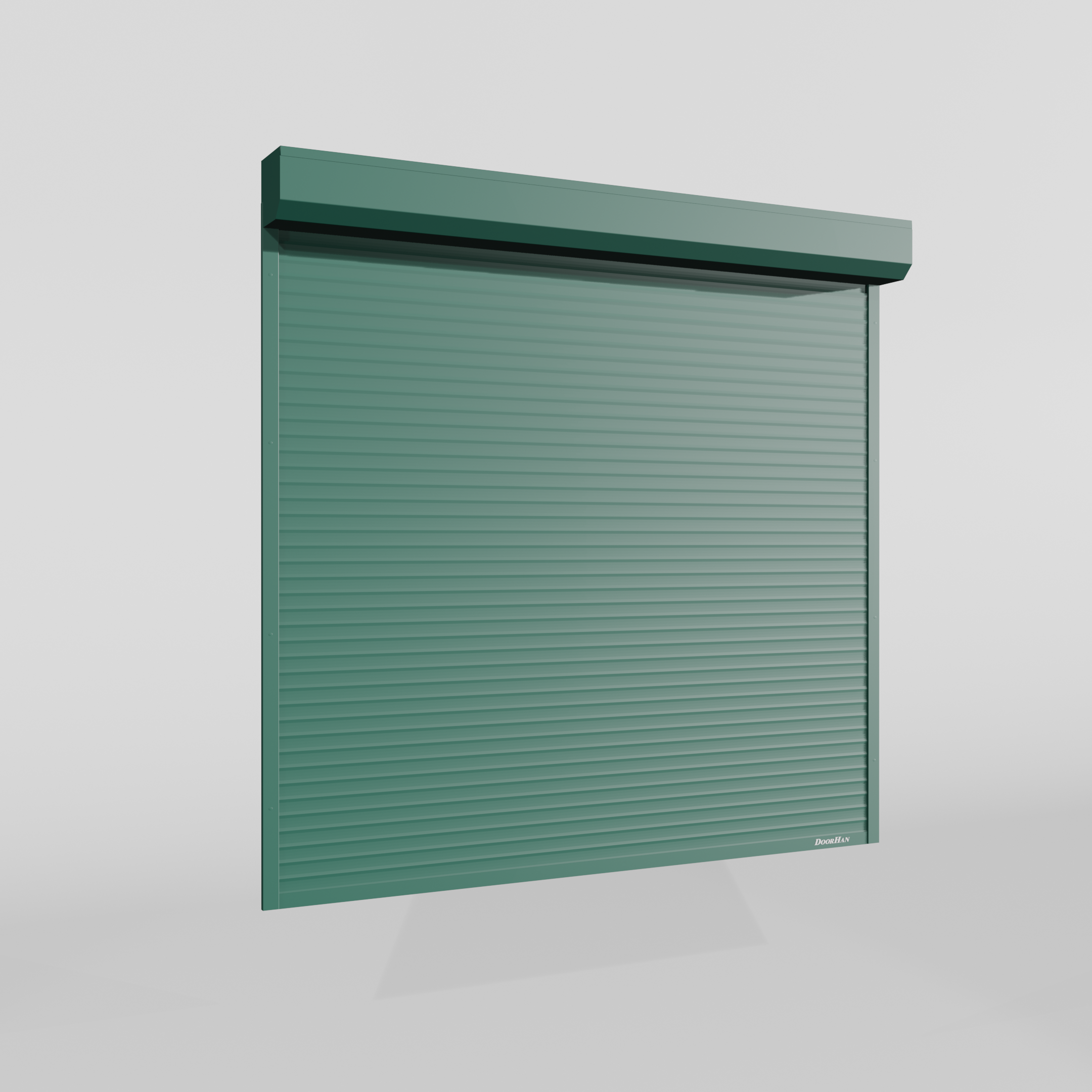 Рольворота DoorHan 2200х1300 цвета RAL 6005 (зелёный) невзломостойкие без автоматики